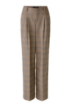 Caramel Wide Leg Check Trousers <span>89780<span>