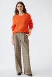 Caramel Wide Leg Check Trousers <span>89780<span>