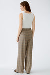 Caramel Wide Leg Check Trousers <span>89780<span>