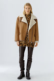 Autumn Checklist Faux Sheepskin Jacket <span>86733<span>