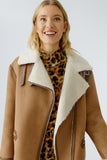 Autumn Checklist Faux Sheepskin Jacket <span>86733<span>