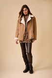Autumn Checklist Faux Sheepskin Jacket <span>86733<span>