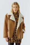 Autumn Checklist Faux Sheepskin Jacket <span>86733<span>