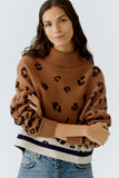 Autumn Checklist Print Roll neck Sweater <span>86076<span>