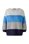 Blue Striped Relaxed Sweater <span>90175<span>