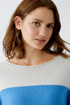 Blue Striped Relaxed Sweater <span>90175<span>