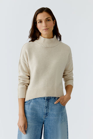 Autumn Checklist Funnel Neck Sweater <span>86084<span>
