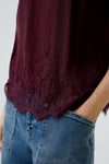 Cafe Rouge Satin Lace Cami <span>94325<span>