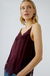 Cafe Rouge Satin Lace Cami <span>94325<span>