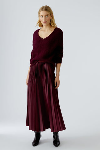 Cafe Rouge Berry Satin Pleat Skirt <span>95398<span>