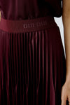 Cafe Rouge Berry Satin Pleat Skirt <span>95398<span>