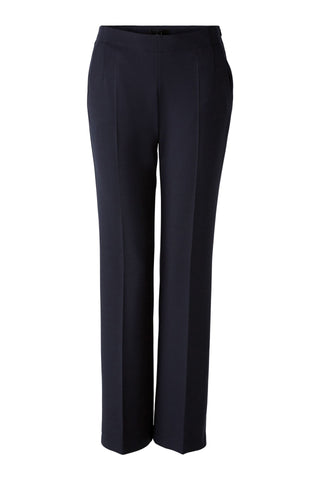 Straight Leg Navy Jersey Trousers <span>79291<span>