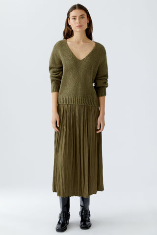 Rodeo Romance Olive Crinkle Skirt <span>88975<span>