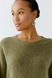 Rodeo Romance Olive Mohair Sweater <span>94286<span>