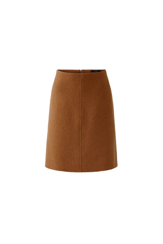 Autumn Checklist Boiled Wool Skirt <span>79363<span>