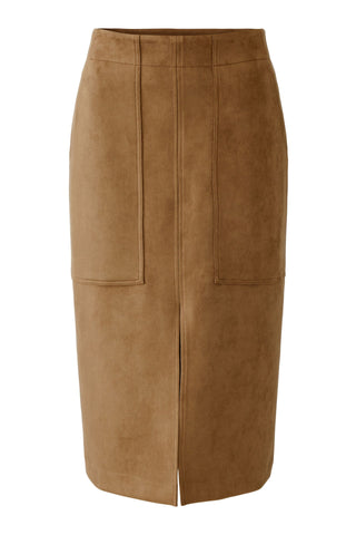Autumn Checklist Faux Sued Skirt <span>87183<span>