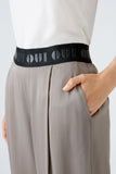 Amazing Greys Charcoal Grey Satin Pull On Wide Leg Trousers <span>88773<span>