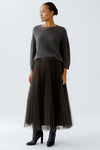 Cafe Rouge Alpaca 3/4 Sleeve Slate Sweater <span>94286<span>
