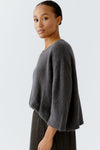 Cafe Rouge Alpaca 3/4 Sleeve Slate Sweater <span>94286<span>