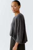 Cafe Rouge Alpaca 3/4 Sleeve Slate Sweater <span>94286<span>
