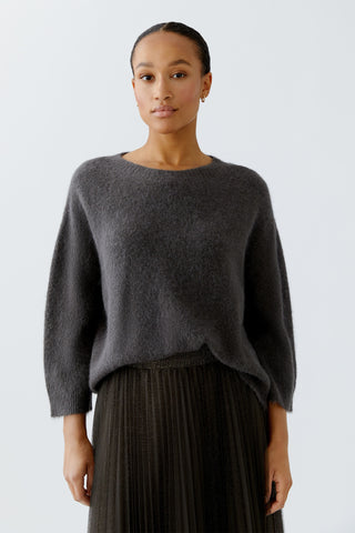 Cafe Rouge Alpaca 3/4 Sleeve Slate Sweater <span>94286<span>