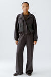 Cafe Rouge Slate Grey Jersey Bomber Jacket <span>94779<span>