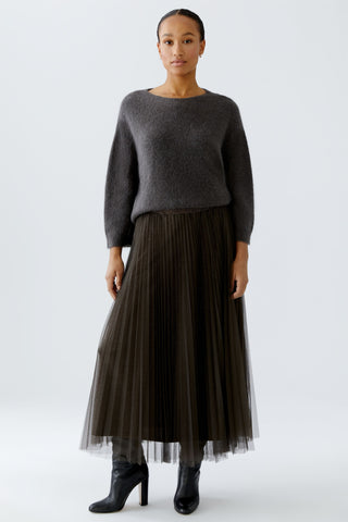 Cafe Rouge Coffee Lurex Mesh Skirt <span>95399<span>
