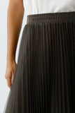 Cafe Rouge Coffee Lurex Mesh Skirt <span>95399<span>