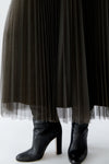 Cafe Rouge Coffee Lurex Mesh Skirt <span>95399<span>