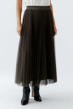 Cafe Rouge Coffee Lurex Mesh Skirt <span>95399<span>