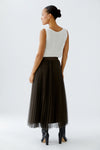 Cafe Rouge Coffee Lurex Mesh Skirt <span>95399<span>