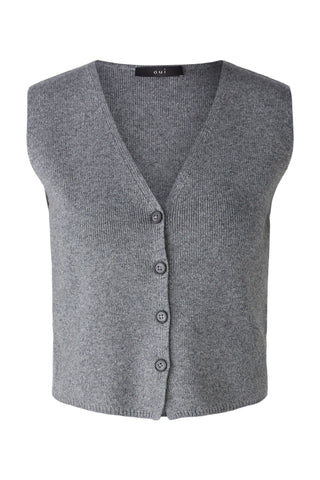 Amazing Grey Knitted Waistcoat <span>89307<span>