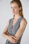 Amazing Grey Knitted Waistcoat <span>89307<span>