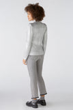 Amazing Greys Silver Metallic Jersey Crew Neck Top <span>89506<span>