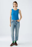 Silky Rib Vest Top <span>88608-BLUE<span>