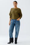 Rodeo Romance Olive Cable Knit Sweater <span>94609<span>