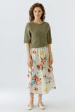 Botany Bliss Floral Aline Skirt <span>97098<span>