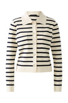 Navy Stripe Knit Jacket <span>91785<span>