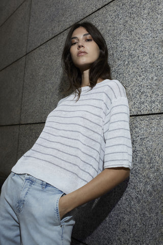 Stripe Sequin Sweater <span>93163<span>