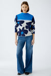 Bold Floral Print Sweater <span>91953<span>