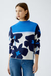 Bold Floral Print Sweater <span>91953<span>