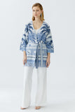 Palm Print Lurex Knit Longline Jacket <span>93034<span>