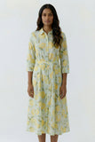Capri Calling April Lemon Print Cotton Dress <span>97174<span>