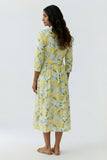 Capri Calling April Lemon Print Cotton Dress <span>97174<span>