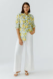 Capri Calling April Lemon Print Blouse <span>97535<span>