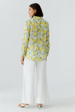 Capri Calling April Lemon Print Blouse <span>97535<span>
