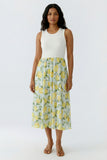 Capri Calling April Lemon Sleeveless Midi Dress <span>98391<span>