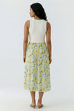 Capri Calling April Lemon Sleeveless Midi Dress <span>98391<span>