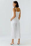 Sunset Journey Linen Crop Trousers <span>97141<span>