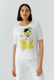 Capri Calling April Face Print T Shirt <span>97518<span>